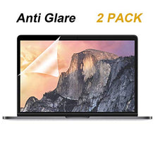 Load image into Gallery viewer, [2 Pack] Anti Glare(Matte) Screen Protector Compatible MacBook Pro 15 inch 2019 2018 2017 2016 Released Model A1707 A1990 with Touch Bar, with Anti Dust and Finger-Print Coating
