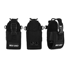 Load image into Gallery viewer, Zerone Portable Walkie Talkie Nylon Belt Case Bag with Adjustable Shoulder Strap Two Way Radio Holder Holster for MSC-20D
