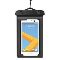 New Dry Lanyard Waterproof Pouch Armband Case for Samsung Galaxy A6 / Motorola Moto G6 / G6 Plus / G6 Play / E5 / E5 Plus / E5 Play/HTC U12 / HTC Desire 12 (Black)