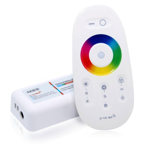 TORCHSTAR 2.4G Wifi Compatible RGB LED Controller w/Wireless RF Remote and Wifi Phone Adapter