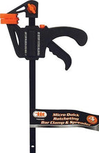 Load image into Gallery viewer, 4-Piece Speed Bar Quick Clamp Pistol Grip Ratchet Action - Great for Glue Projects
