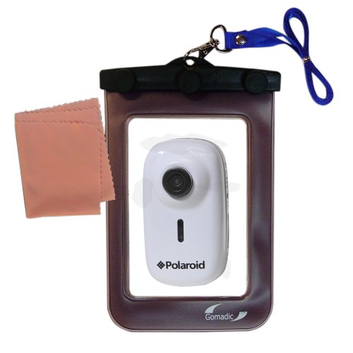 Outdoor Gomadic Waterproof Carrying case Suitable for The Polaroid XS10 to use Underwater - Keeps Device Clean and Dry
