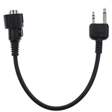 Load image into Gallery viewer, KENMAX Mini DIN Plug 6pin Connect Throat Vibration MIC Cable for Two Way Radio Walkie Talkie Midland LXT410 LXT420 G225 G300 GXT250
