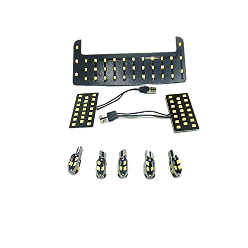 July King 8 Pcs LED Car Interior Reading Lights for Toyota Prius 50 series Non-Sunroof Version, 2835SMD 6000K White