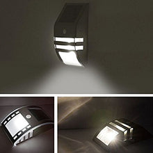 Load image into Gallery viewer, Solar Wall light, Motion Sensor Light Wall Mount Stainless Steel LED Path Light (White Light)
