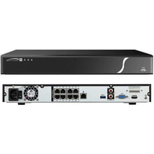 Load image into Gallery viewer, speco N8NXP2TB 4K Plug &amp; Play Network Video Recorder, 8 Channel, 8 Built-in PoE+ Ports, 2TB
