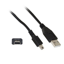 Load image into Gallery viewer, Offex Wholesale USB Type A Male/Mini-B Male Cable, 5 Pin, Black, 10 ft
