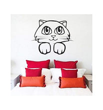 Load image into Gallery viewer, dailinming PVC Wall Stickers Cute Little Kitty Children&#39;s Room Nursery Study Reading Corner Home decorWallpaper61cm x 73.7cm-Red
