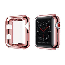Load image into Gallery viewer, Toosunny for Apple Watch 3 Case Soft Plated TPU Screen Protector All-Around Protective Case High Defination Clear Ultra-Thin Cover for Apple iwatch 42mm Series 3 Series 2 Series 1 (Rose Gold, 42mm)
