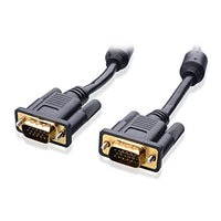 yan 25FT 15 PIN Gold Plated Black SVGA VGA Adapter Monitor Male Cable Cord for PC TV