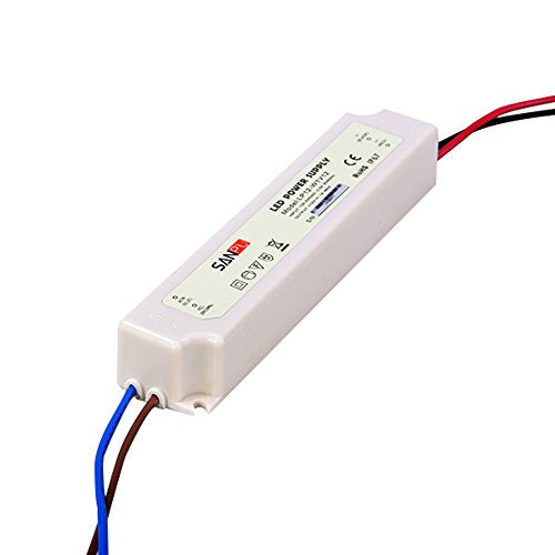 12vdc LED Power Supply Waterproof IP67 12w 1a Constant Voltage Driver for LEDs in 12v ac/dc 110v 220v Lighting Transformer (SANPU LP12-W1V12)