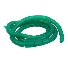 Load image into Gallery viewer, Aexit 25mm Dia Electrical equipment Flexible Spiral Tube Cable Wire Wrap Computer Manage Cord Green 3Meter Length
