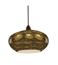 Load image into Gallery viewer, WAC Lighting QP534SMBN Rhu One Light Pendant, Brushed Nickel Finish with Smoke Glass

