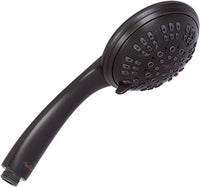 6 Function Luxury Handheld Shower Head - Adjustable High Pressure Rainfall Spray With Removable Hand Held Rain Showerhead For The Bathroom - Oil-Rubbed Bronze