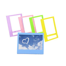 Load image into Gallery viewer, Ngaantyun 5 inch Plastic Colorful &amp; Creative Desktop Stand Photo Frame for Fujifilm Instax Wide 300 Instant Films/Pack of 5pcs (Assorted Colors)
