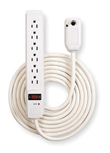 Load image into Gallery viewer, Surge Protector Strip, 6 Outlet, White
