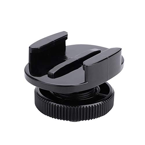 Acouto 360 Swivel Cold Shoe Mount Adapter Bracket Transfer Base Adapter with 1/4 Screw for Go pro DSLR Camera