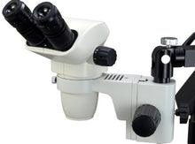 Load image into Gallery viewer, OMAX 3.4X-45X Zoom Binocular Articulating Arm Stereo Microscope with Vertical Post
