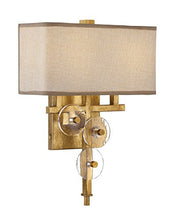 Load image into Gallery viewer, Varaluz 612280 Engeared 2 Light Wall Sconce, Antique Gold Leaf
