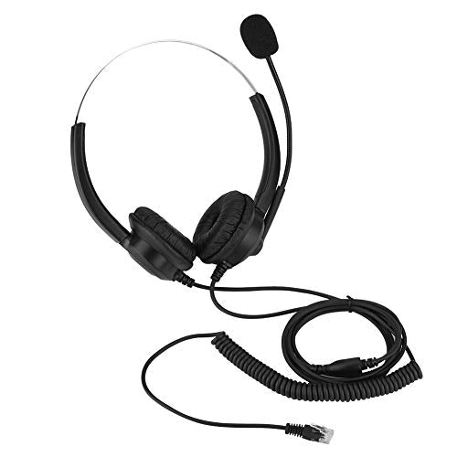 Crystal Headset with Microphone Noise Cancelling, Headphone with Microphone for Call Center Office/Phone Sales/Insurance/Hospital,Clearer Voice, Super Light, Ultra Comfort