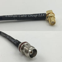 12 inch RG188 SMA FEMALE ANGLE to TNC Female Small Bulk Pigtail Jumper RF coaxial cable 50ohm Quick USA Shipping
