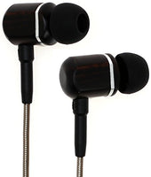 Symphonized MTRX 2.0 Premium Genuine Wood In-ear Noise-isolating Headphones, Earbuds, Earphones with Innovative Shield Technology Cable, Mic And Volume Control (GunMetal)