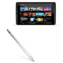 Load image into Gallery viewer, BoxWave Stylus Pen for Nvidia Shield Tablet K1 (Stylus Pen by BoxWave) - AccuPoint Active Stylus, Electronic Stylus with Ultra Fine Tip for Nvidia Shield Tablet K1 - Metallic Silver
