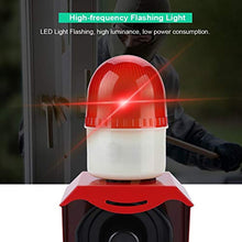 Load image into Gallery viewer, 10W 110dB Mini Siren Alarm 12V/24V High Sound Electric Horn with High-Frequency Flashing Light,Sound and Visual Alarm for Home Security Alarm System
