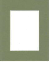 20x24 Moss Green Picture Mats with White Core Bevel Cut for 16x20 Pictures
