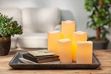 Load image into Gallery viewer, Everlasting Glow LED Resin Candle, Set of 5, 2-3x4&quot;, 2-3x6&quot; 1-3x8&quot;

