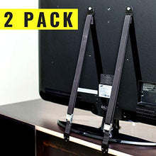 Load image into Gallery viewer, TV and Furniture Anti-Tip Straps (Heavy Duty Strap and All Metal Parts) (2 Pack, Black)
