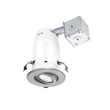 Load image into Gallery viewer, Commercial Electric 3 in. Brushed Nickel Recessed Non-IC Gimbal LED-Lighting Kit
