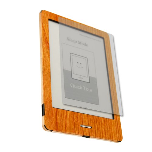 Skinomi Light Wood Full Body Skin Compatible with Kobo eReader Touch (Full Coverage) TechSkin with Anti-Bubble Clear Film Screen Protector