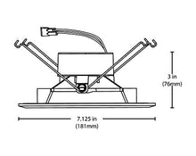 Load image into Gallery viewer, NICOR Lighting 6 inch White Square LED Recessed Downlight in 3000K (DQR6-10-120-3K-WH-BF)
