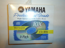 Load image into Gallery viewer, Yamaha CDRW74M103 CD-RW, 74 Minute, 650 MB, 10x (3-Pack with Jewel Cases)
