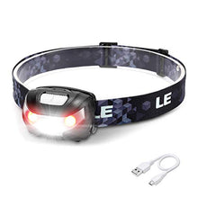 Load image into Gallery viewer, LED Rechargeable Headlamp Flashlights, Headlight with 5 Modes, Adjustable and Lightweight, Easy to Use, Perfect for Hands Free Running, Jogging, Camping, Hiking and More, USB Cable Included
