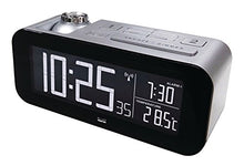 Load image into Gallery viewer, Balance 862458 Digital Alarm Clock (LCD, 220-240, Black, Silver, 90 mm, 8.5 cm, 225 mm)
