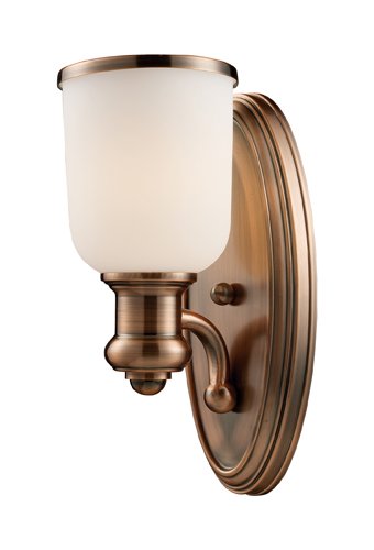 Elk 66180-1 Brooksdale 1-Light Sconce, 13-Inch, Antique Copper