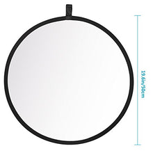 Load image into Gallery viewer, Neewer Round 5-in-1 Collapsible Multi-Disc Light Reflector 19.6 inches / 50 centimeters with Carrying Case - Translucent, Silver, Gold, White and Black for Studio or any Photography Situation
