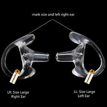 Load image into Gallery viewer, Lsgoodcare Ear Mold Earpiece Medium Large Clear, Silicone Earbuds Earmold Replacement Left Right Ear Compatible for Motorola/Midland/Kenwood 2 Way Police Radio, Acoustic Tube Ear Mould
