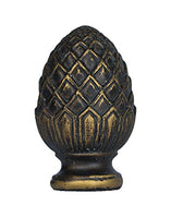 Urbanest Pineapple Lamp Finial, 2-inch Tall, Bronze with Gold Highlight