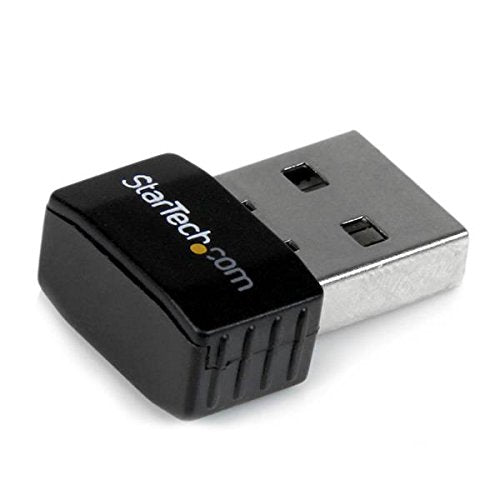 StarTech.com USB 2.0 300 Mbps Mini Wireless-N Network Adapter - 802.11n 2T2R WiFi Adapter - USB Wireless Adapter - N300 Wireless NIC (USB300WN2X2C),Black