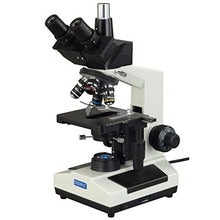 Load image into Gallery viewer, OMAX M837ZL-A191 Dry Darkfield 40X-2500X High Power Replaceable LED Light Trinocular Blood Analysis Compound Biological Microscope
