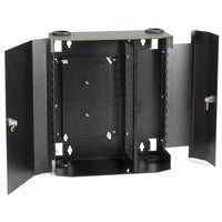 Black Box Fiber Wall Cabinet, Lock-Style, 12-Adapter Panel