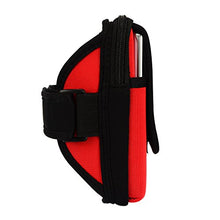 Load image into Gallery viewer, Sweatproof Red Neoprene Fitness Pouch Armband Compatible with OnePlus Smartphones Up to 6.4inches
