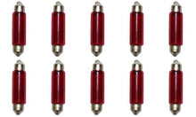 Load image into Gallery viewer, CEC Industries E211-2R (Red) Bulbs, 12.8 V, 12.416 W, EC11-5 Base, T-3 shape (Box of 10)

