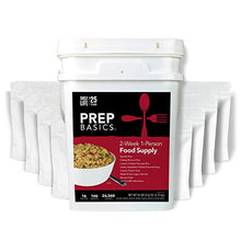 Load image into Gallery viewer, Prep Basics 2-Week 1-Person | Emergency Food Supply | 1,883 Calories Per Day | 45 Grams Protein Per Day | Up to 25 Year Shelf Life | 16 Sealed Pouches
