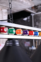 Load image into Gallery viewer, Wellmet Billiard Light for Pool Table,59 Pool Table Lighting for 7&#39; 8&#39; 9&#39; Table, Hanging Over Pool Table Light with Matte Metal Shades and Billiard Ball Decor,Perfect for Game Room,Kitchen Island

