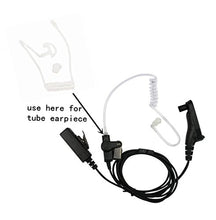 Load image into Gallery viewer, Lsgoodcare Replacement Acoustic Tube with Earbud Compatible for Motorola Kenwood Midland Two Way Radio Replacement Coil Tube Clear +2 Way Radio Open Ear Insert Earmold Ear Bud Ear Piece Small White
