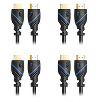 40ft (12.2M) High Speed HDMI Cable Male to Male with Ethernet Black (40 Feet/12.2 Meters) Supports 4K 30Hz, 3D, 1080p and Audio Return CNE514291 (4 Pack)